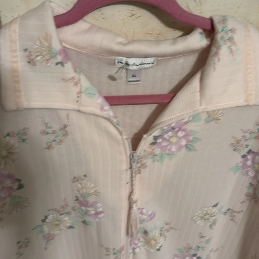 Miss Elaine Lavender Floral Nightgown - Picture 2 of 5